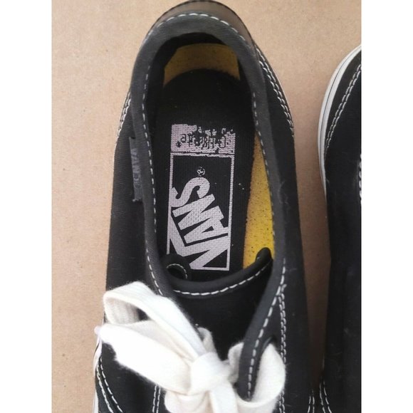 VANS Classic Era Black Canvas Skateboarding Shoes Sneakers Women's Size 7.5 - Picture 9 of 10